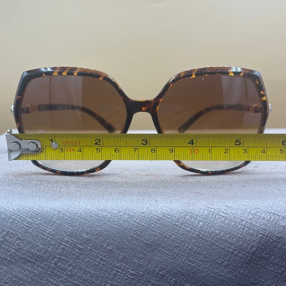 Unbranded Oversized Square Sunglasses Women OS Tortoise Excellent Retro